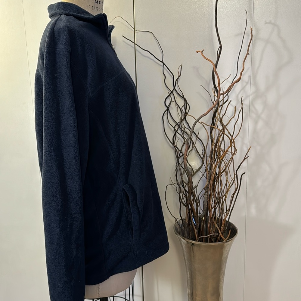 Croft & Barrow Fleece long sleeve 1/4 zip navy sweatshirt - Picture 5 of 7